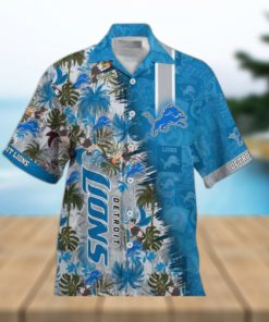 Detroit Lions NFL Team Football Beach Shirt Summer Button Down Hawaiian Shirt Fan Ever