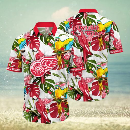 Detroit Red Wings NHL Hawaiian Shirt Sunsetstime Aloha Shirt