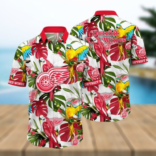 Detroit Red Wings NHL Hawaiian Shirt Sunsetstime Aloha Shirt