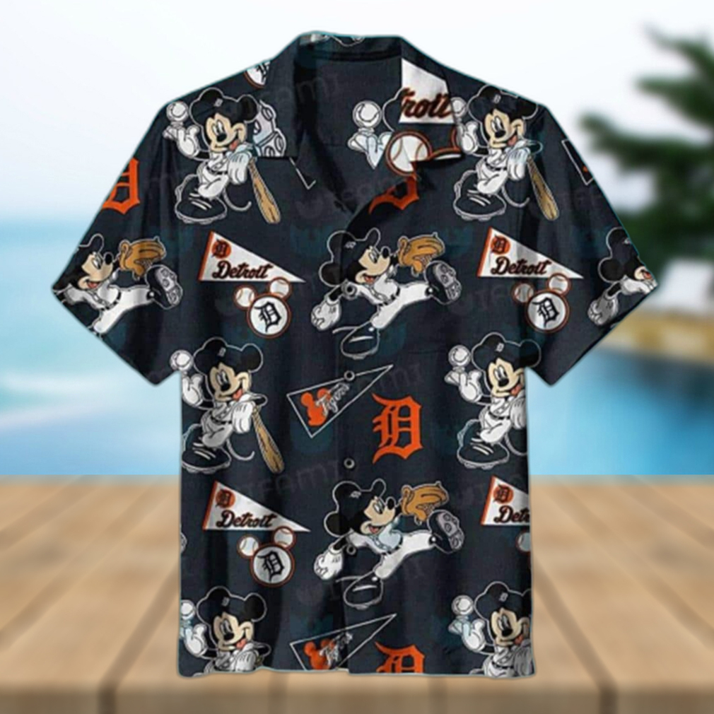 The best selling] Detroit Tigers MLB Flower All Over Print Hawaiian Shirt