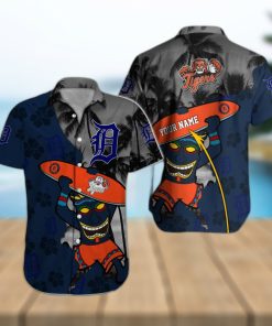 Detroit Tigers MLB Flower All Over Print Hawaiian Shirt - Limotees