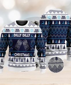 Dilly Dilly Bud Light Beer 3D All Over Printed Ugly Christmas Sweater Christmas Gift For Family