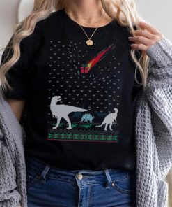Dinosaur Extinction T Rex Christmas T Shirt