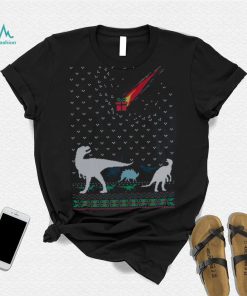 Dinosaur Extinction T Rex Christmas T Shirt