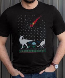 Dinosaur Extinction T Rex Christmas T Shirt
