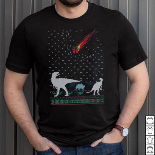 Dinosaur Extinction T Rex Christmas T Shirt
