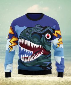 Dinosaur Face Ugly Christmas Sweater Gift Men Women