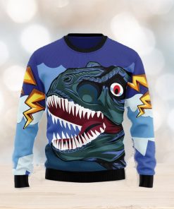 Dinosaur Face Ugly Christmas Sweater Gift Men Women