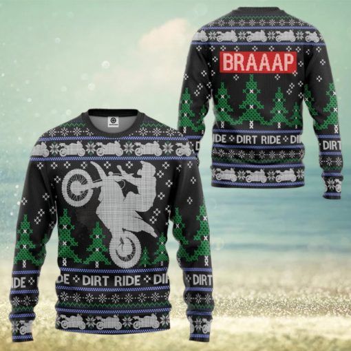 Dirt Ride Braaap Ugly Sweater For Christmas