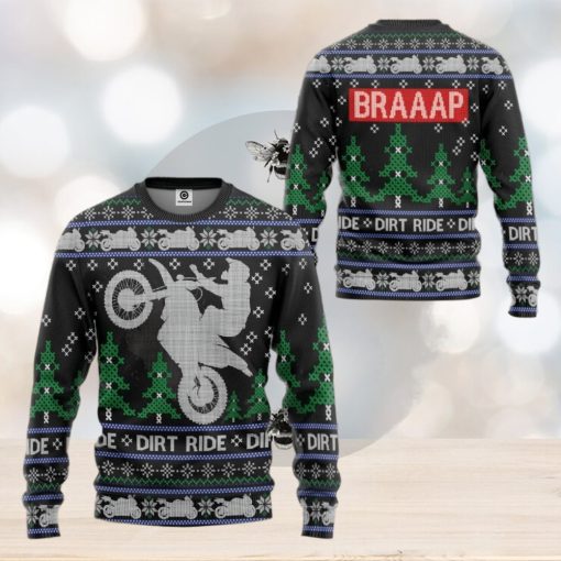 Dirt Ride Braaap Ugly Sweater For Christmas