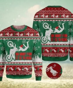 Dirtbike Ugly Sweater For Christmas