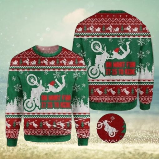 Dirtbike Ugly Sweater For Christmas