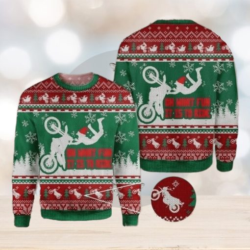 Dirtbike Ugly Sweater For Christmas