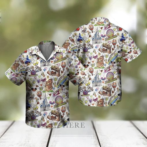 Disney Aloha Mickey Mouse Hawaiian Shirt Beach Lovers Gift