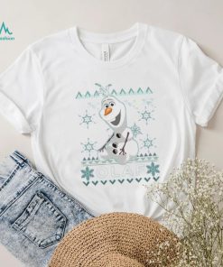 Disney Frozen Olaf Ugly Christmas Sweater Graphic T shirt, Funny Olaf Shirt, Disneyland Very Merry Xmas Party