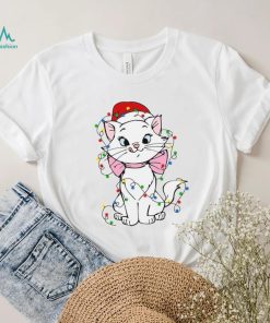 Disney Marie Aristocats Cat Santa Christmas Lights Shirt