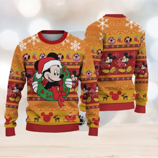 Disney Mickey Christmas Gift For Holiday Mickey 3D Ugly Christmas Sweater