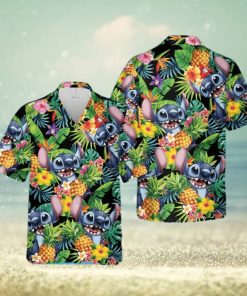 Disney Stitch Hawaiian T Shirt Summer Beach Trip Family Hawaiian Shirt Aloha Shirt Hawaiian Beach Short