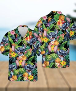 Disney Stitch Hawaiian T Shirt Summer Beach Trip Family Hawaiian Shirt Aloha Shirt Hawaiian Beach Short