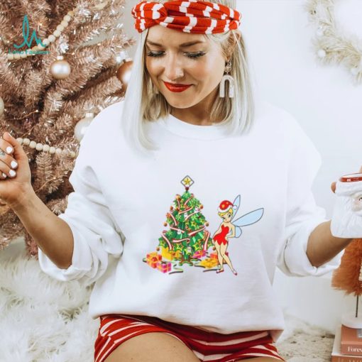 Disney Tinker Bell And Gift Holiday T Shirt, Tinkerbell Christmas Shirt