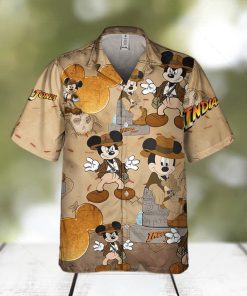 Disneyland Mickey Mouse Indiana Jones Adventure  Disney Hawaiian Shirt