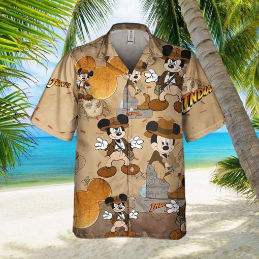 Disneyland Mickey Mouse Indiana Jones Adventure  Disney Hawaiian Shirt