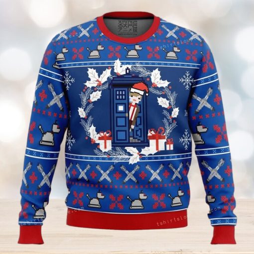 Doctor Who Tardis Christmas Ugly Sweater