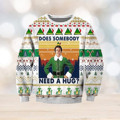 Does Somebody Need A Hug 3D Ugly Christmas Sweater For Men And Women