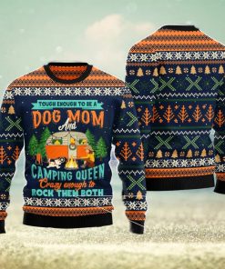 Dog Mom Camping Christmas Gift Ugly Christmas Sweater Xmas Holiday