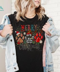 Dog Mom Christmas Sweatshirt, Dog Paws Holiday Edition