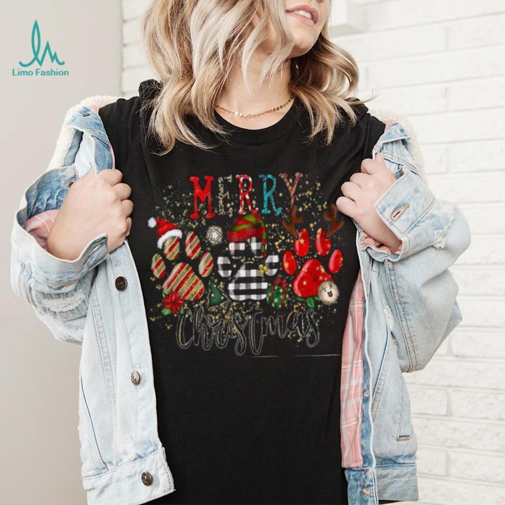 Dog Mom Christmas Sweatshirt, Dog Paws Holiday Edition Dog Mom Christmas Sweatshirt, Dog Paws Holiday Edition