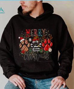 Dog Mom Christmas Sweatshirt, Dog Paws Holiday Edition