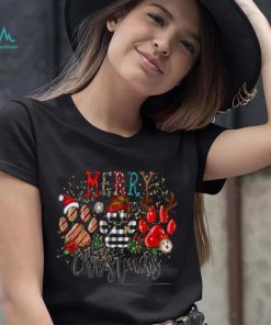 Dog Mom Christmas Sweatshirt, Dog Paws Holiday Edition