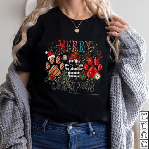 Dog Mom Christmas Sweatshirt, Dog Paws Holiday Edition