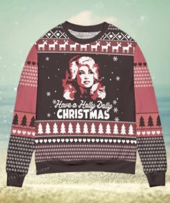 Dolly Parton Holly Dolly Christmas Pine Tree Ugly Sweater