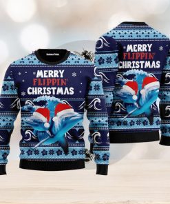 Dolphin Flippin’ Christmas Ugly Christmas Sweater Best Gift For Men And Women