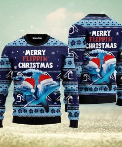 Dolphin Flippin’ Christmas Ugly Christmas Sweater Best Gift For Men And Women