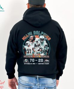 Dolphins Beat Broncos T-shirt - Shibtee Clothing