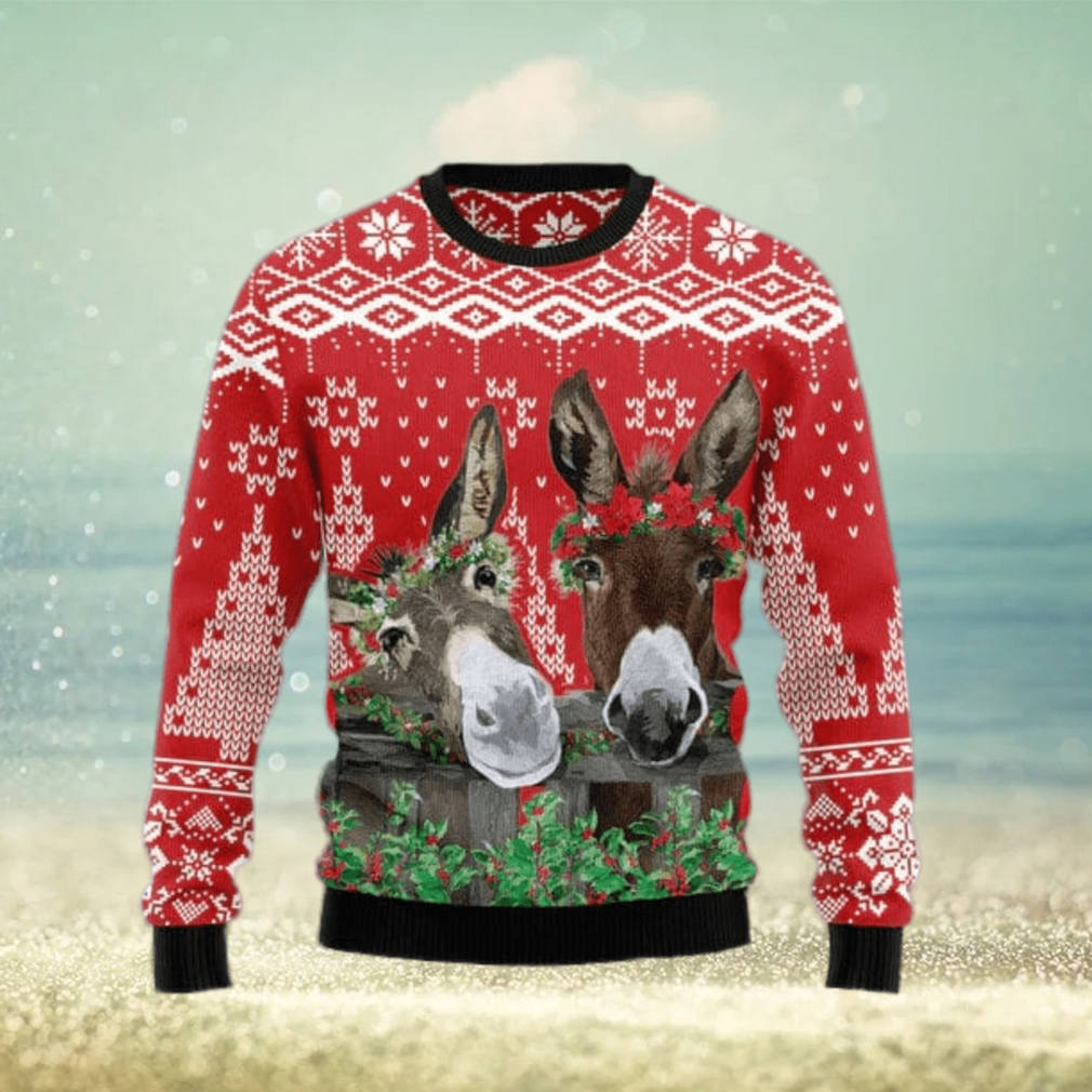 Donkey Buddies Christmas Christmas Gift Ugly Christmas Sweater Xmas Holiday  - Limotees