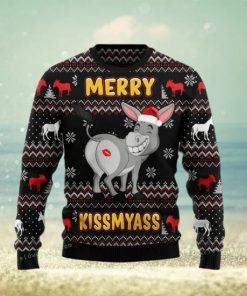 Donkey Merry Kissmyass Ugly Sweater