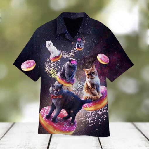 Donut Cat In Space Hawaiian Shirt – Thoughtful Personalized Gift For The Whole Family