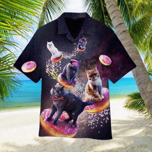 Donut Cat In Space Hawaiian Shirt – Thoughtful Personalized Gift For The Whole Family