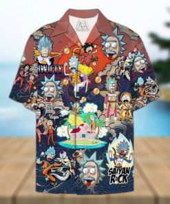 Dragon Ball Z Rick And Morty Hawaiian Shirt Summer Holiday Gift