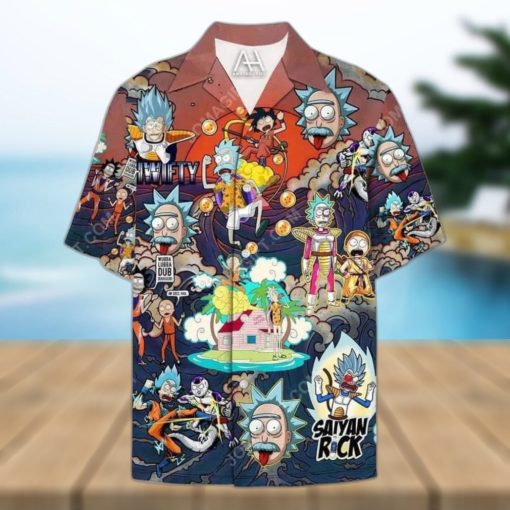 Dragon Ball Z Rick And Morty Hawaiian Shirt Summer Holiday Gift