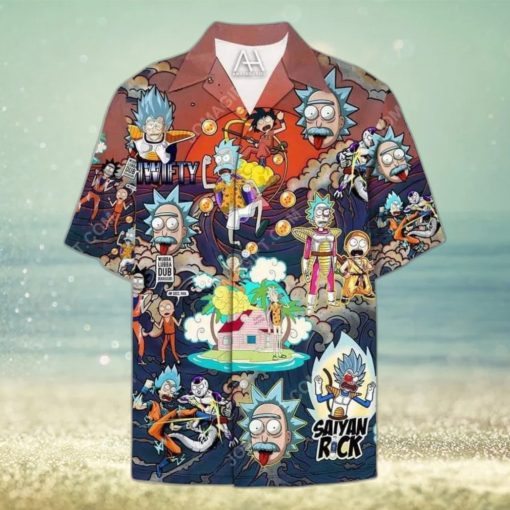 Dragon Ball Z Rick And Morty Hawaiian Shirt Summer Holiday Gift