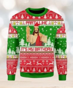 Drink Like It Is My Birthday Jesus Ugly Sweater