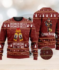 Drinker Bells Captain Morgan 3D All Over Printed Ugly Christmas Sweater Christmas Gift For Family