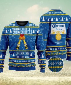 Drinker Bells Corona Extra Beer 3D All Over Printed Ugly Christmas Sweater Christmas Gift For Family