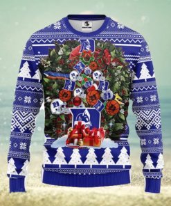 Duke Blue Devils Tree Ugly Christmas Fleece Sweater