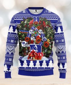 Duke Blue Devils Tree Ugly Christmas Fleece Sweater